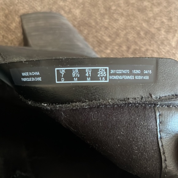 Clarks Black Palma Trina Leather Ankle Boot Bootie 9.5 - Picture 10 of 15